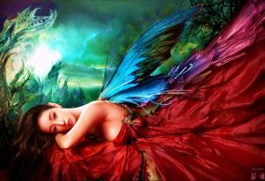 The nice winged woman